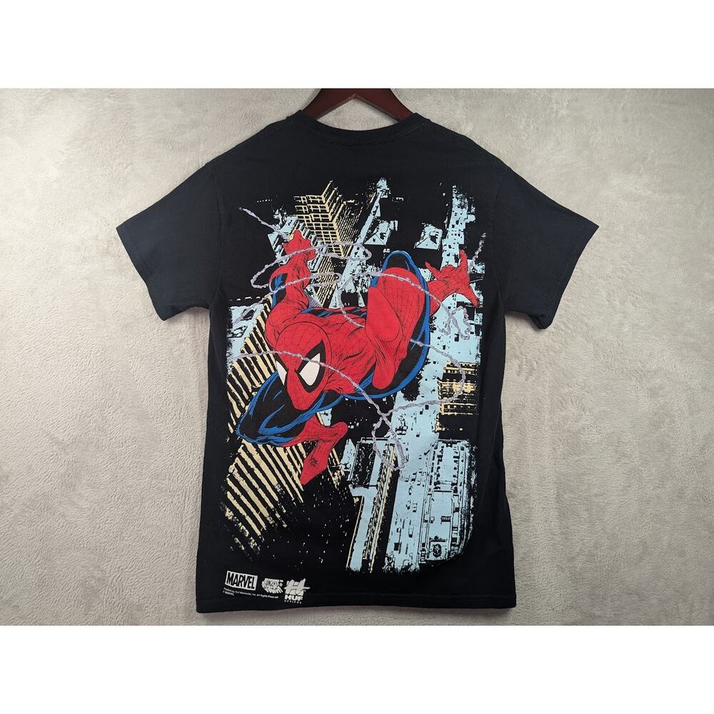 HUF Marvel Comics Spiderman Black Shirt Back Graphic Size SMALL